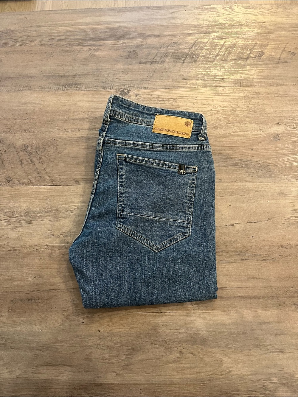 Buffalo David Bitton Men's Medium Blue Relaxed Jeans